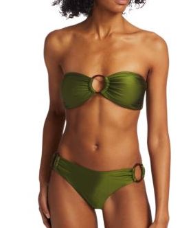 Empire Two-Piece Ring Bandeau Bikini Set