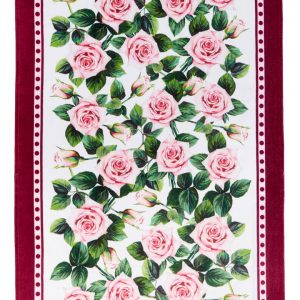 Dolce & Gabbana Rose Print Beach Towel