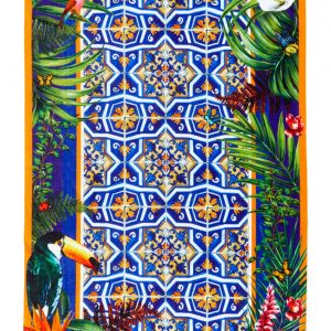 Dolce & Gabbana Tile Print Beach Towel